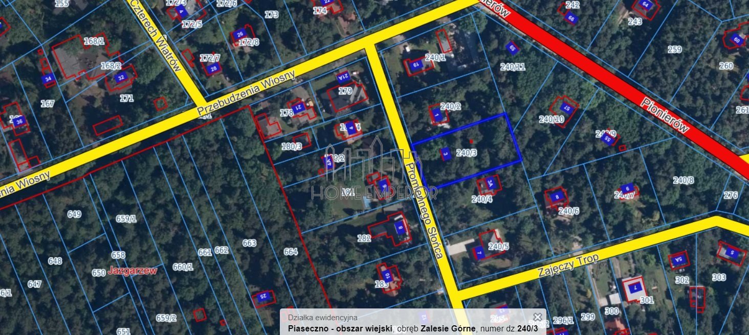 Działka 1800 m² z mediami i planem MNLs - zapraszam Zalesie Górne, Promiennego Słońca  1 800m2 Foto 1