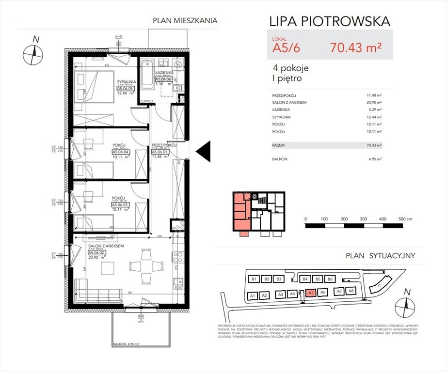 Mieszkanie czteropokojowe  na sprzedaż Wrocław, Psie Pole, Lipa Piotrowska  70m2 Foto 2