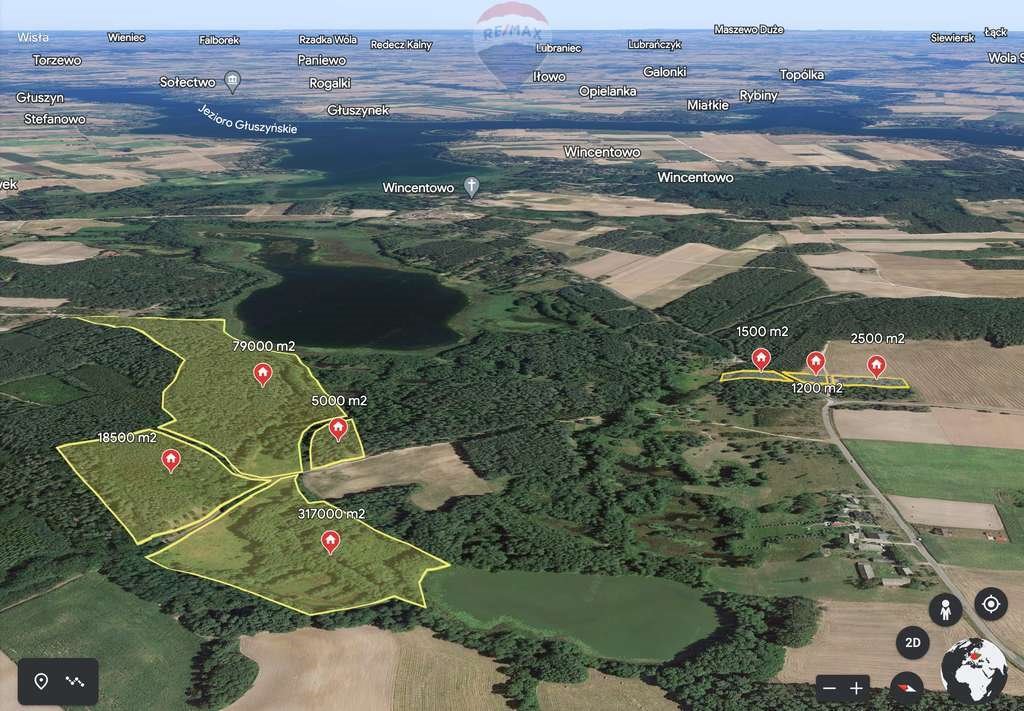 Działka rolna 0,5 ha blisko jezior i lasów Stawiska, Wymysłowo  5 000m2 Foto 1