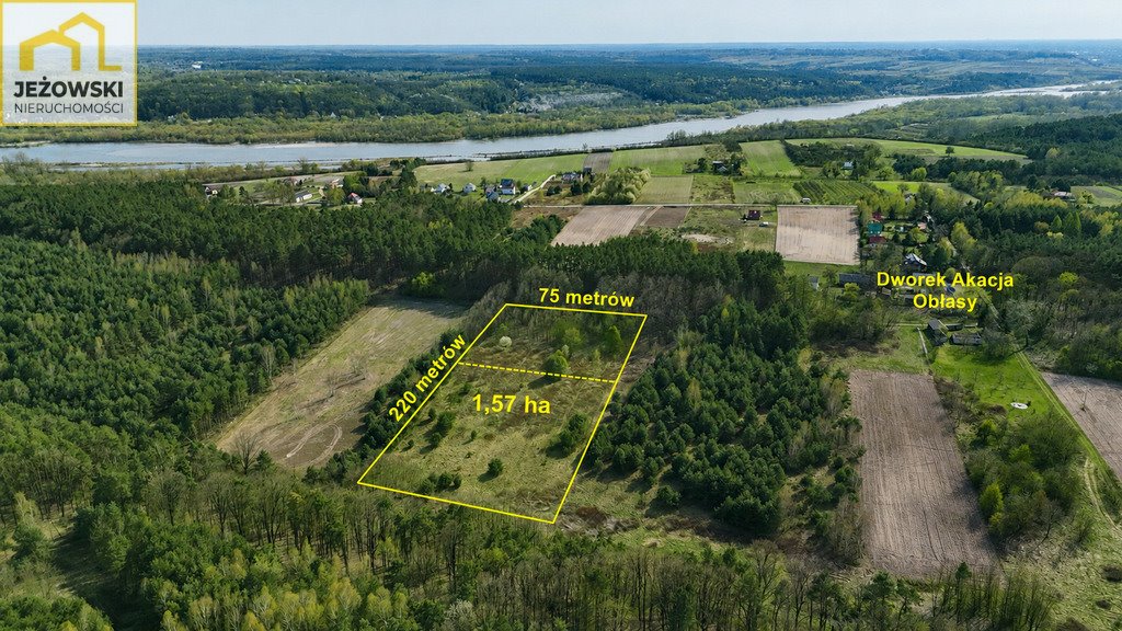 Sprzedam dużą działkę 15 700 m² pod dom, sad i rekreację Oblasy  15 700m2 Foto 1