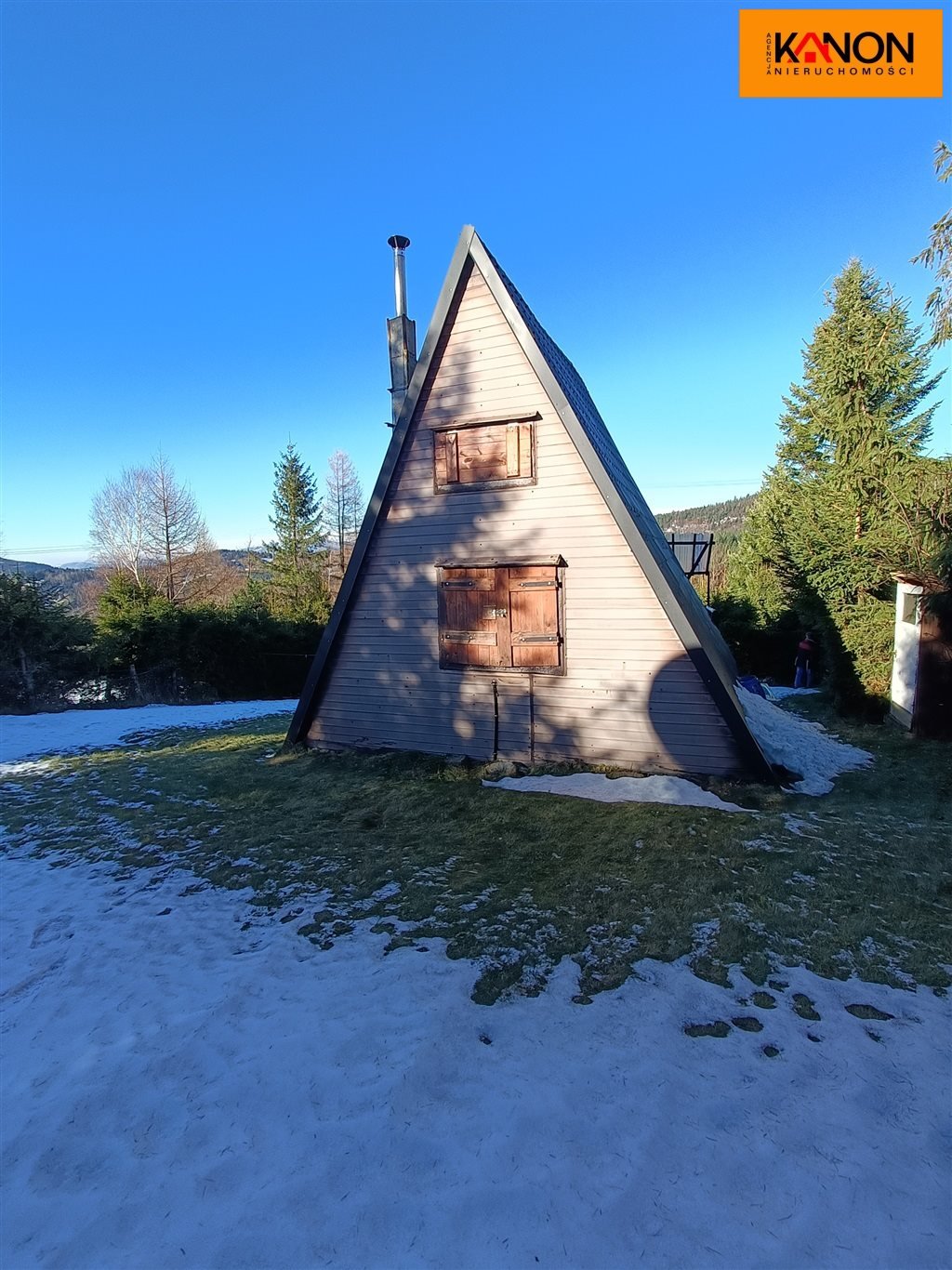 Urokliwa działka rekreacyjna z domkiem i widokiem na góry Żabnica  3 626m2 Foto 1