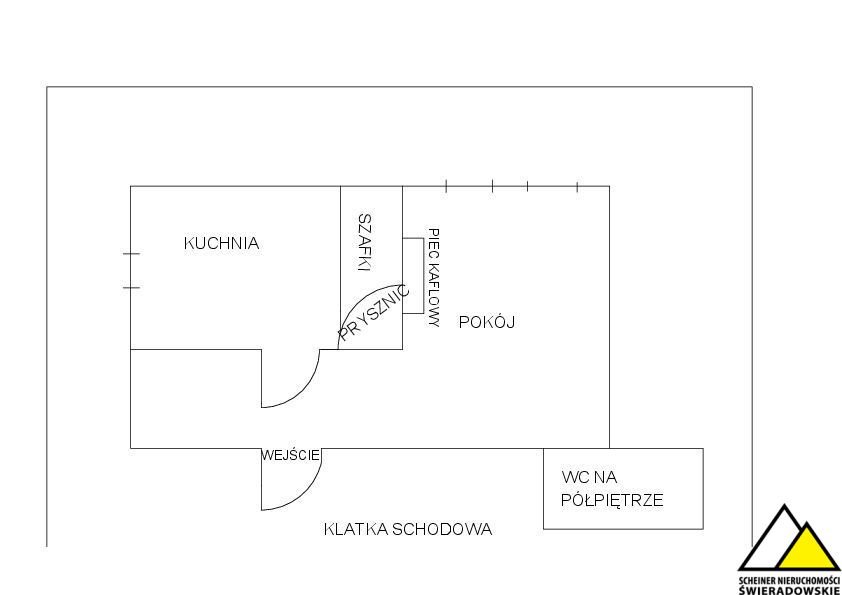 Kawalerka na sprzedaż Lubomierz  30m2 Foto 3