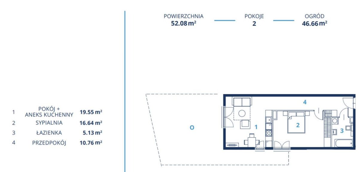 Mieszkanie dwupokojowe na sprzedaż Kraków, Ruczaj, Jana Kantego Federowicza  52m2 Foto 8