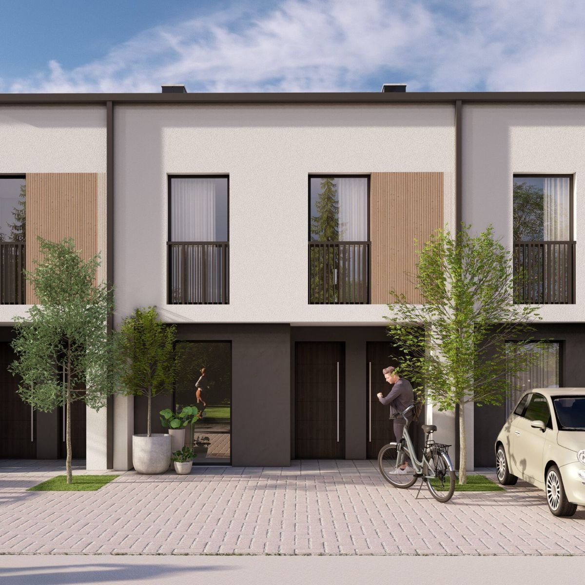 Nowoczesny 3-pokojowy apartament z ogrodem i tarasem Rzeszów, Kazimierza Odnowiciela  51m2 Foto 1