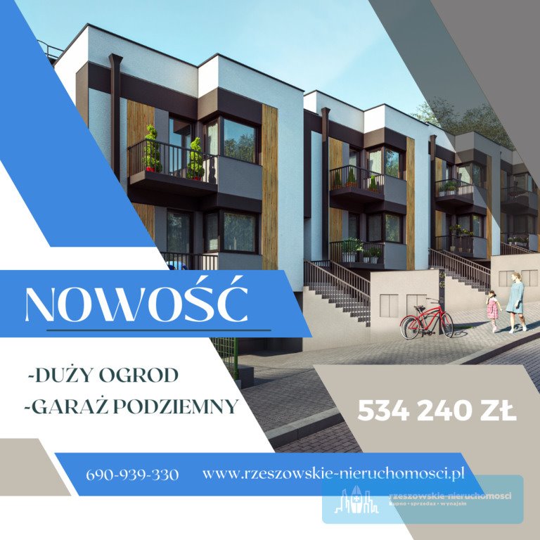 Mieszkanie trzypokojowe na sprzedaż Rzeszów, Staroniwska  55m2 Foto 1