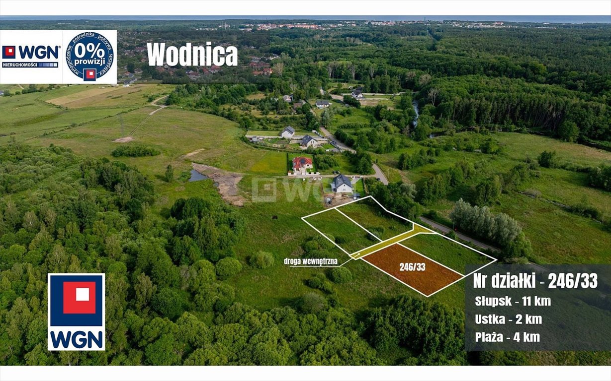 Działka budowlana na sprzedaż Wodnica, Kolonia  1 100m2 Foto 1