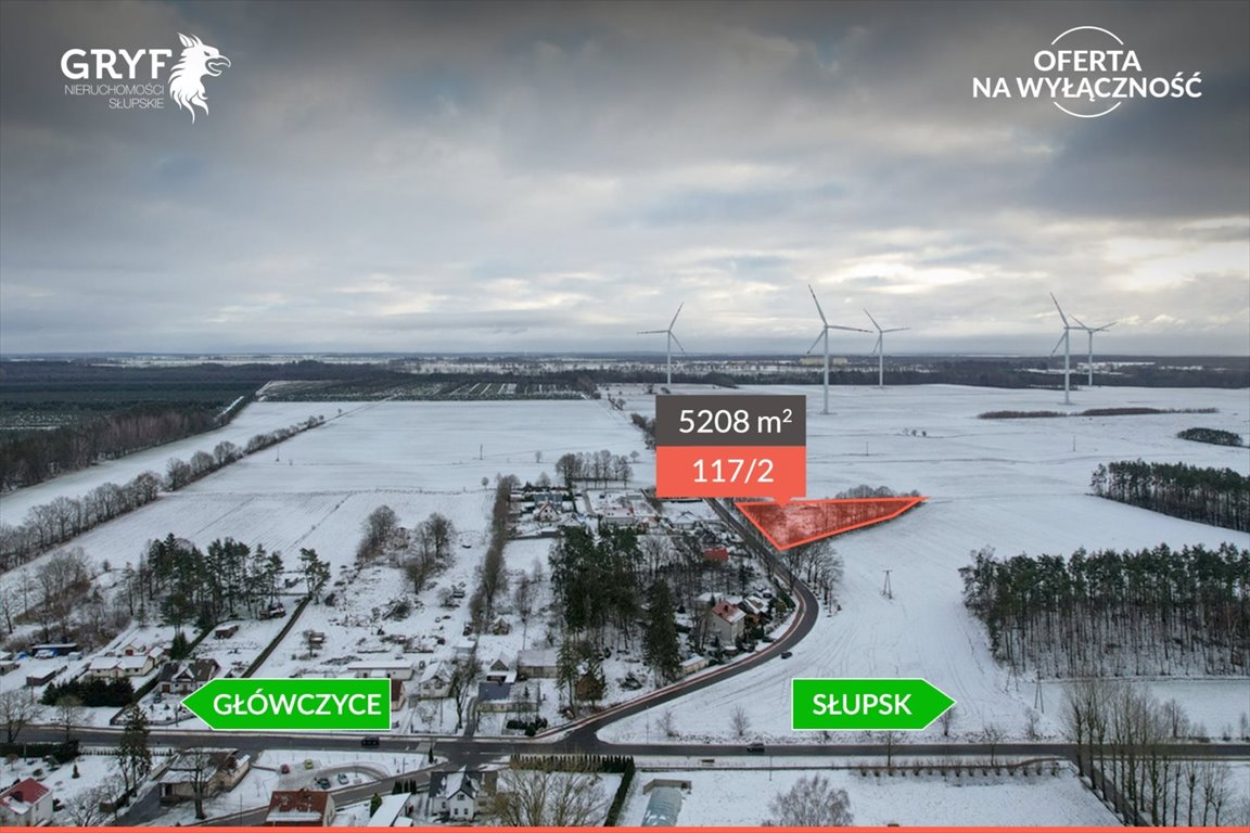 Działka 5209 m2 pod dom lub usługi w Wrzeście Wrzeście  5 208m2 Foto 1