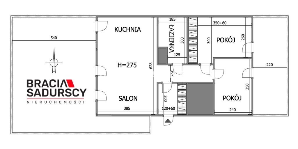 Mieszkanie trzypokojowe na sprzedaż Kraków, Dębniki, Sidzina, Macieja Dębskiego  58m2 Foto 3