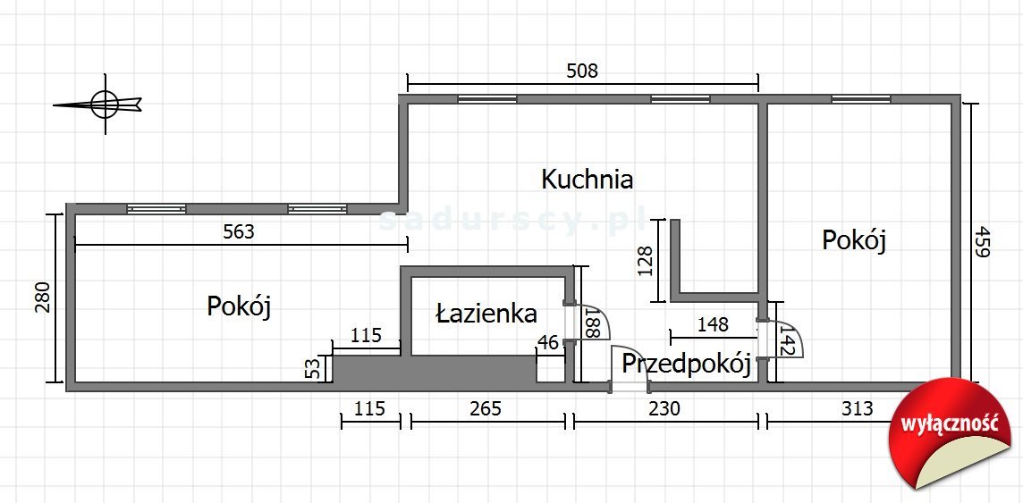 Mieszkanie dwupokojowe na sprzedaż Kraków, Bieżanów-Prokocim, Kurczaba  52m2 Foto 4