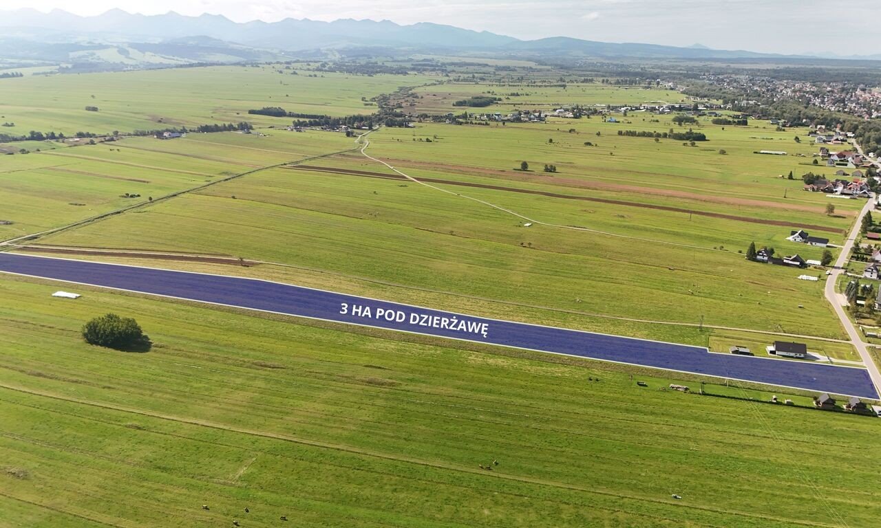 Działka do wynajęcia z widokiem na Tatry, 3,3 ha, spokojna okolica Nowotarski  33m2 Foto 1