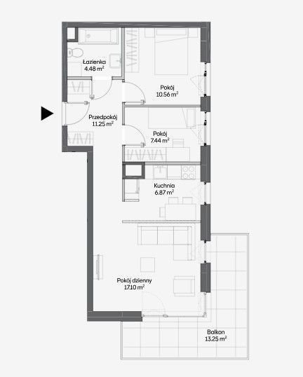 Mieszkanie trzypokojowe na sprzedaż Warszawa, Włochy, Raków, Fajansowa  58m2 Foto 1