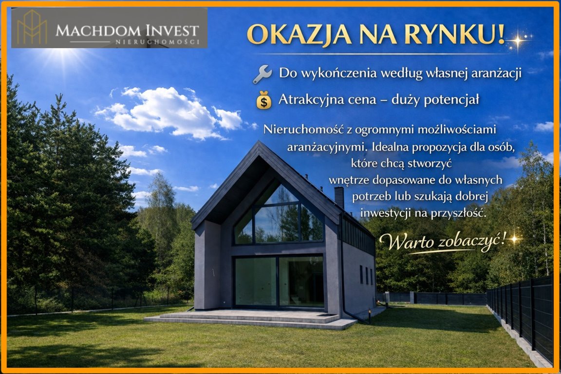 Nowoczesny dom w Dylewie koło Rypina – 90 m2, las, ogród Dylewo  100m2 Foto 1