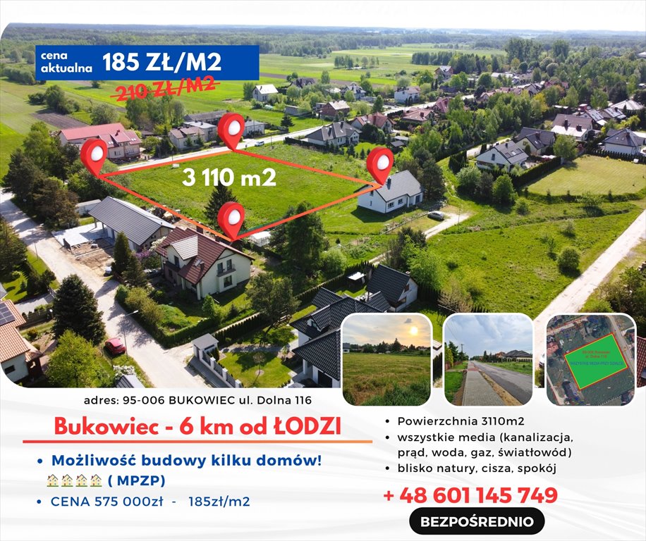 Działka budowlana na sprzedaż Bukowiec, Dolna 116  3 110m2 Foto 9