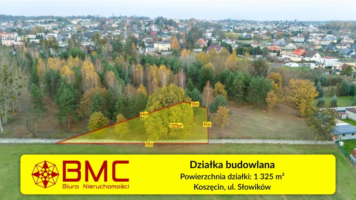 Działka budowlana 1325 m² w Koszęcinie – idealna pod dom Koszęcin, Słowików  1 325m2 Foto 1