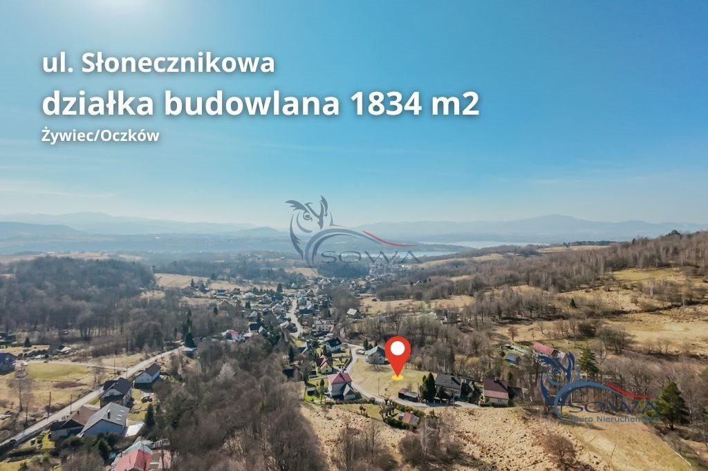 Działka budowlana 1834 m² z widokiem i dobrym dojazdem Żywiec, Oczków  1 834m2 Foto 1