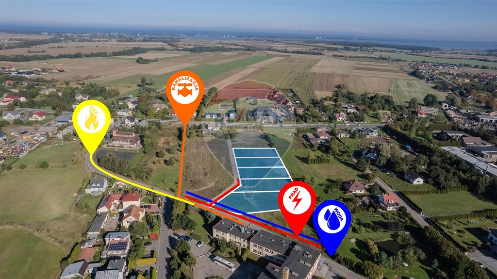 Działka budowlana na sprzedaż Mścice, Koszalińska  1 086m2 Foto 1