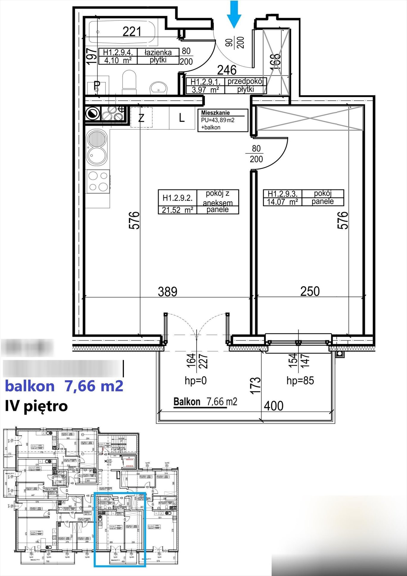 Mieszkanie dwupokojowe na sprzedaż Sosnowiec, Klimontów, Klimontowska  44m2 Foto 2