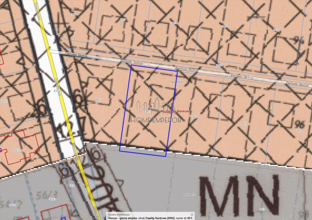 Działka budowlana na sprzedaż Dawidy Bankowe, Zachodu Słońca  1 000m2 Foto 1