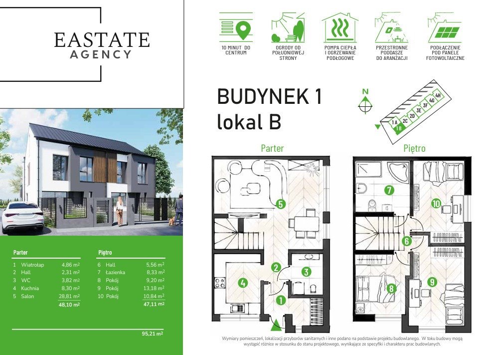 Nowoczesny dom z ogródkiem w Legionowie – komfort i ekologia Legionowo, Bukowiec, Grudzie  112m2 Foto 1