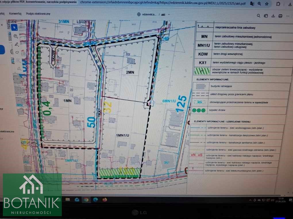 Polecam dużą działkę 3850 m² pod zabudowę wielorodzinną lub jednorodzinną Lublin, Szerokie  3 850m2 Foto 1