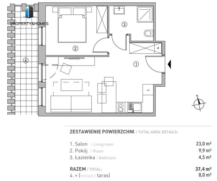 Mieszkanie dwupokojowe na sprzedaż Świnoujście, Uzdrowiskowa  37m2 Foto 9