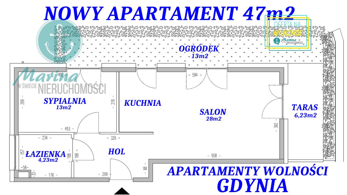 Mieszkanie dwupokojowe na sprzedaż Gdynia, Działki Leśne, Wolności  47m2 Foto 10