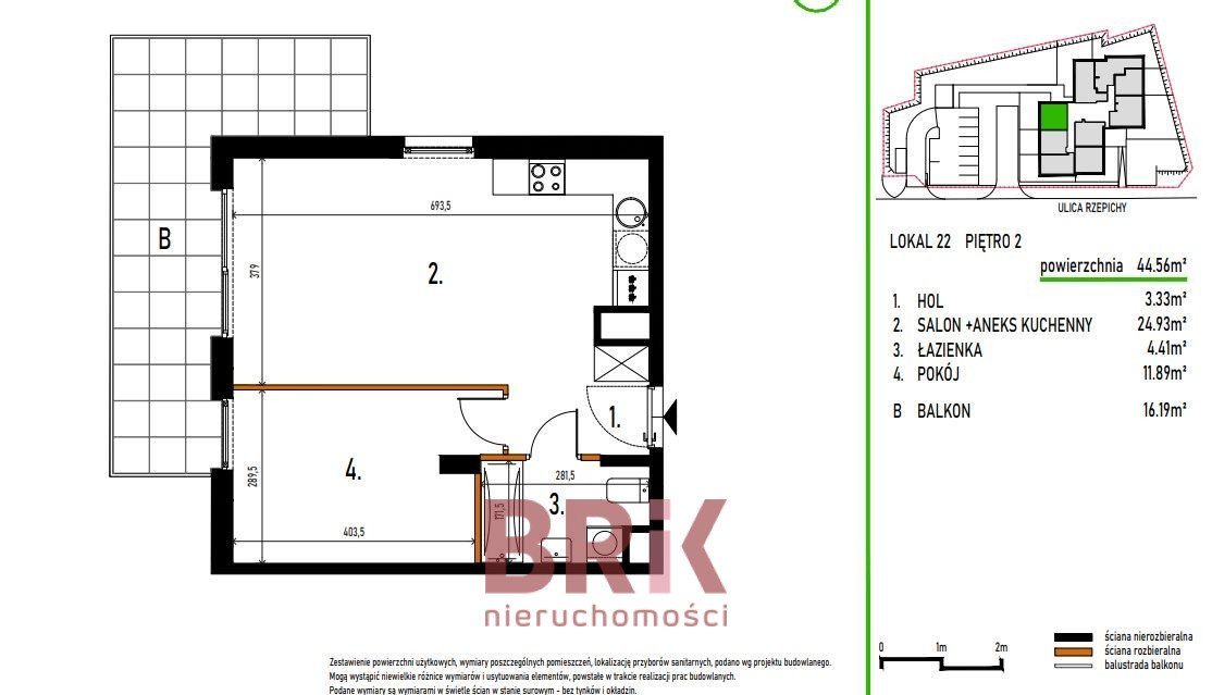 Mieszkanie dwupokojowe na sprzedaż Warszawa, Targówek Bródno, Rzepichy  45m2 Foto 2