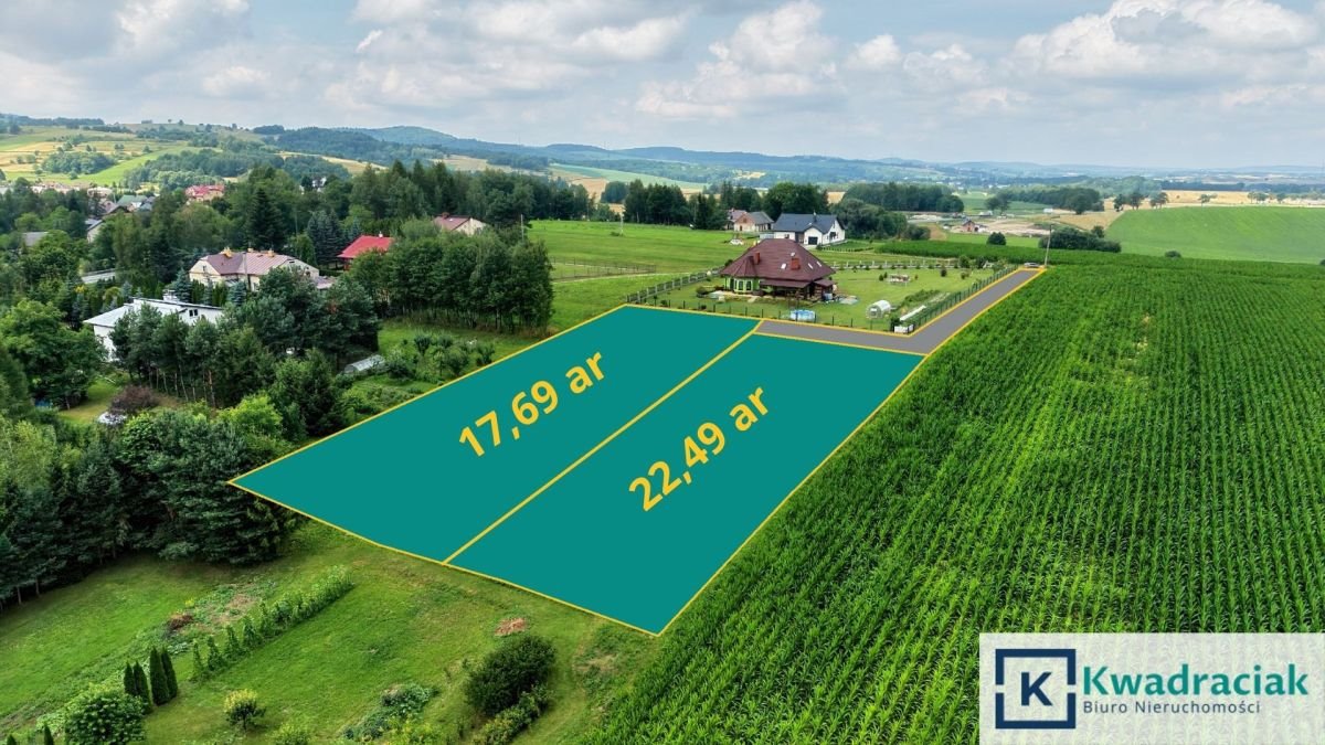 Działki widokowe w Klimkówce (22,49 ar i 17,69 ar) Klimkówka  2 249m2 Foto 1