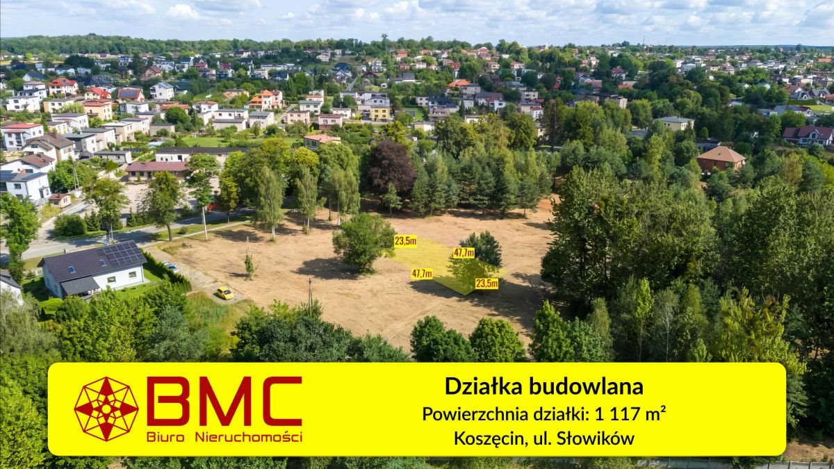 Działka budowlana na sprzedaż Koszęcin  1 117m2 Foto 1