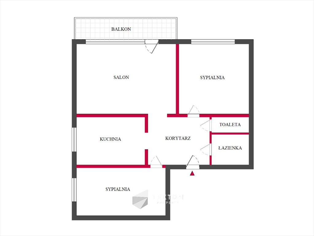 Mieszkanie trzypokojowe na sprzedaż Łódź, Widzew, Bedricha Smetany  63m2 Foto 12