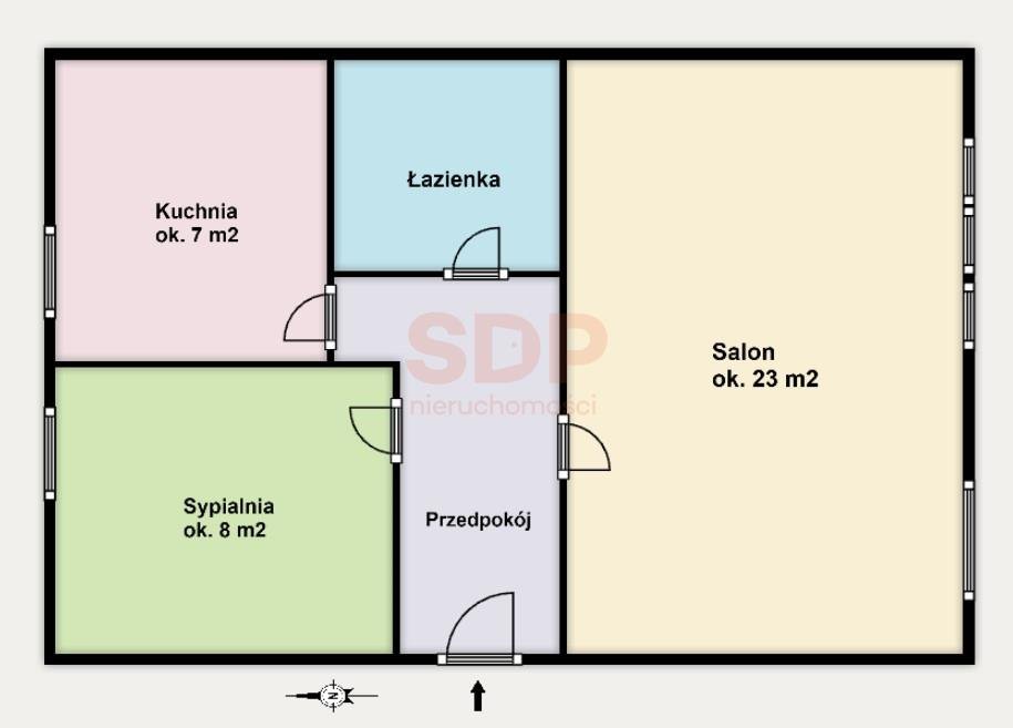 Mieszkanie dwupokojowe na sprzedaż Wrocław, Śródmieście, Plac Grunwaldzki, Henryka Sienkiewicza  47m2 Foto 1