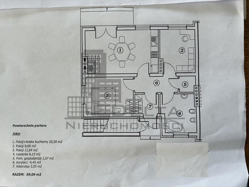 Mieszkanie trzypokojowe na sprzedaż Marki, Braci Briggsów  59m2 Foto 13