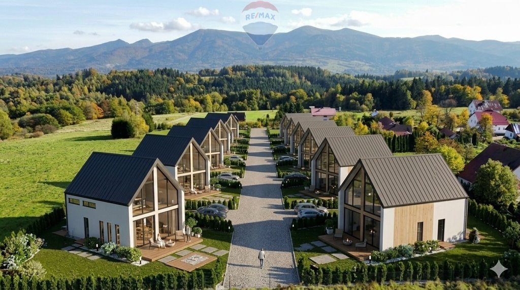 Nowoczesny domek z widokiem na góry, 3 sypialnie Żywiec  70m2 Foto 1