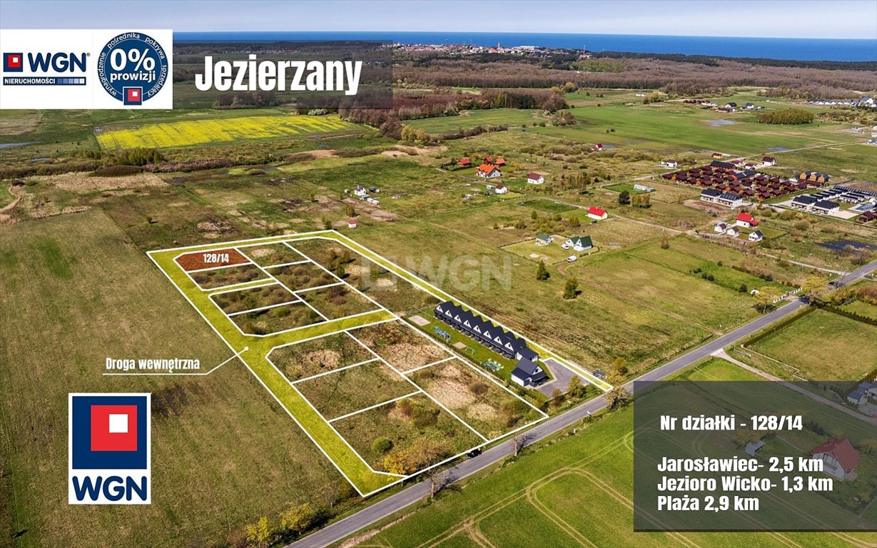 Działka budowlana na sprzedaż Jezierzany, Nadmorska  820m2 Foto 1