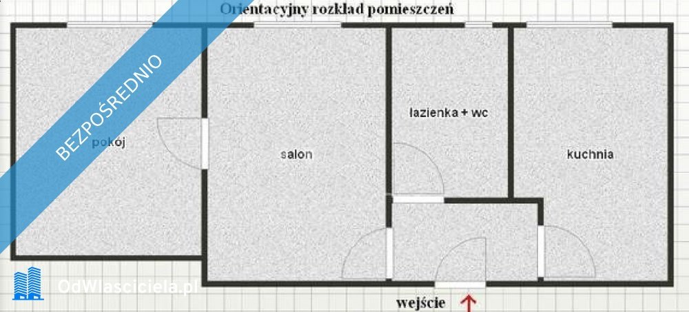 Mieszkanie dwupokojowe na sprzedaż Wrocław, Grabiszyńska  48m2 Foto 11