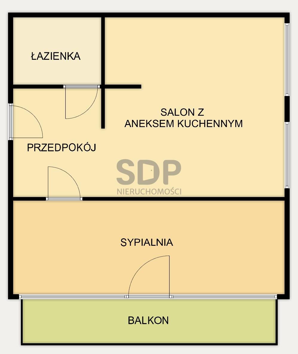 Mieszkanie dwupokojowe na sprzedaż Wrocław, Śródmieście, Biskupin, Olszewskiego  46m2 Foto 9