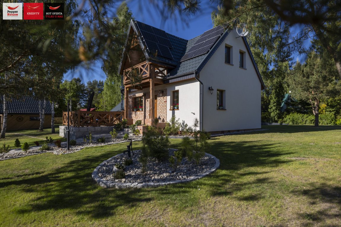Nowoczesny dom z dostępem do jeziora - polecam Potęgowo  82m2 Foto 1