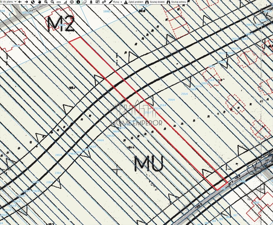 Działka 2174 m² z mediami, możliwość podwojenia szerokości.: Bielawa: Ścienna
