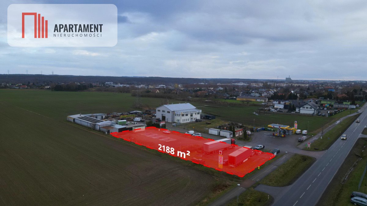Inwestycyjna działka usługowa 2188 m² z wjazdem na drogę wojewódzką Kokoszkowy, Gdańska  2 188m2 Foto 1