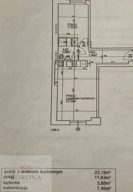 Mieszkanie dwupokojowe na sprzedaż Warszawa, Kawcza  46m2 Foto 4