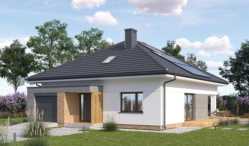 Parterowy dom 117 m² w Dąbrówce z garażem i ogrodem Dąbrówka  117m2 Foto 1