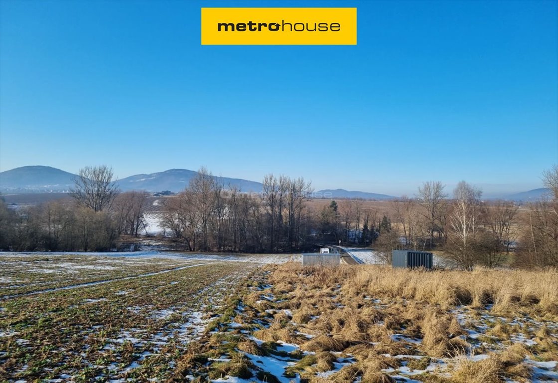 Działka budowlana z widokiem na góry, media, 1175 m² Pietrzykowice, Szkolna  1 502m2 Foto 1