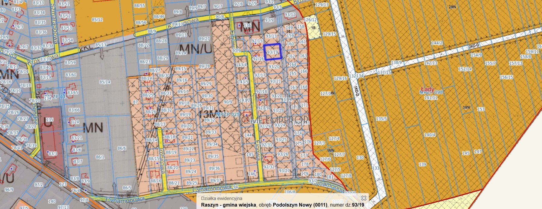 Działka budowlana na sprzedaż Podolszyn Nowy, Krokusowa  1 000m2 Foto 2