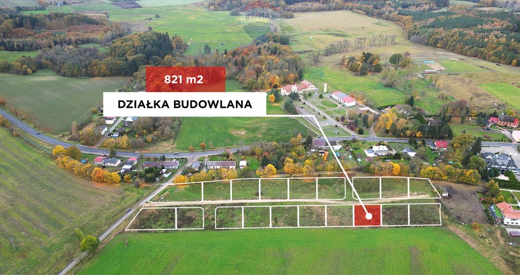 Działka budowlana na sprzedaż Rymań, Koszalińska  821m2 Foto 1