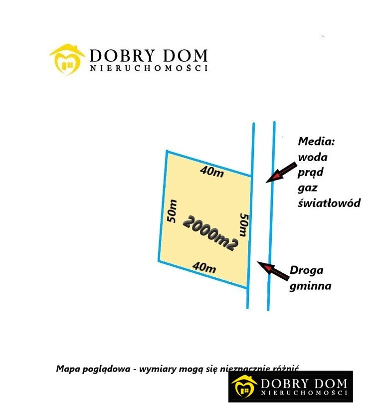 Działka 2000m² pod zabudowę w Dzikim – inwestycja i relaks Dzikie  2 000m2 Foto 1
