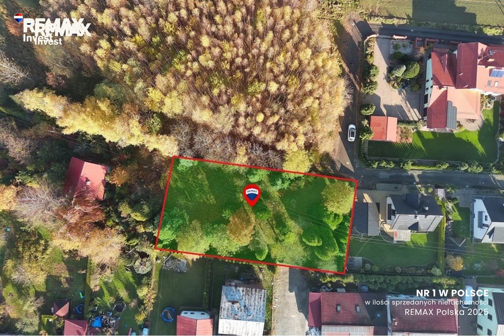 Działka 1190 m² z mediami i lasem - polecam! Czechowice-Dziedzice, Braterska 0  1 190m2 Foto 1