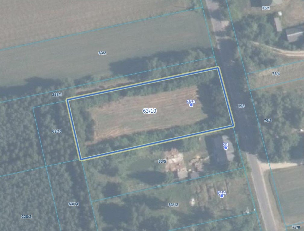 Działki w malowniczej okolicy z dostępem do mediów i prywatnością Wólka Kościeniewicka, 33A  11 204m2 Foto 1