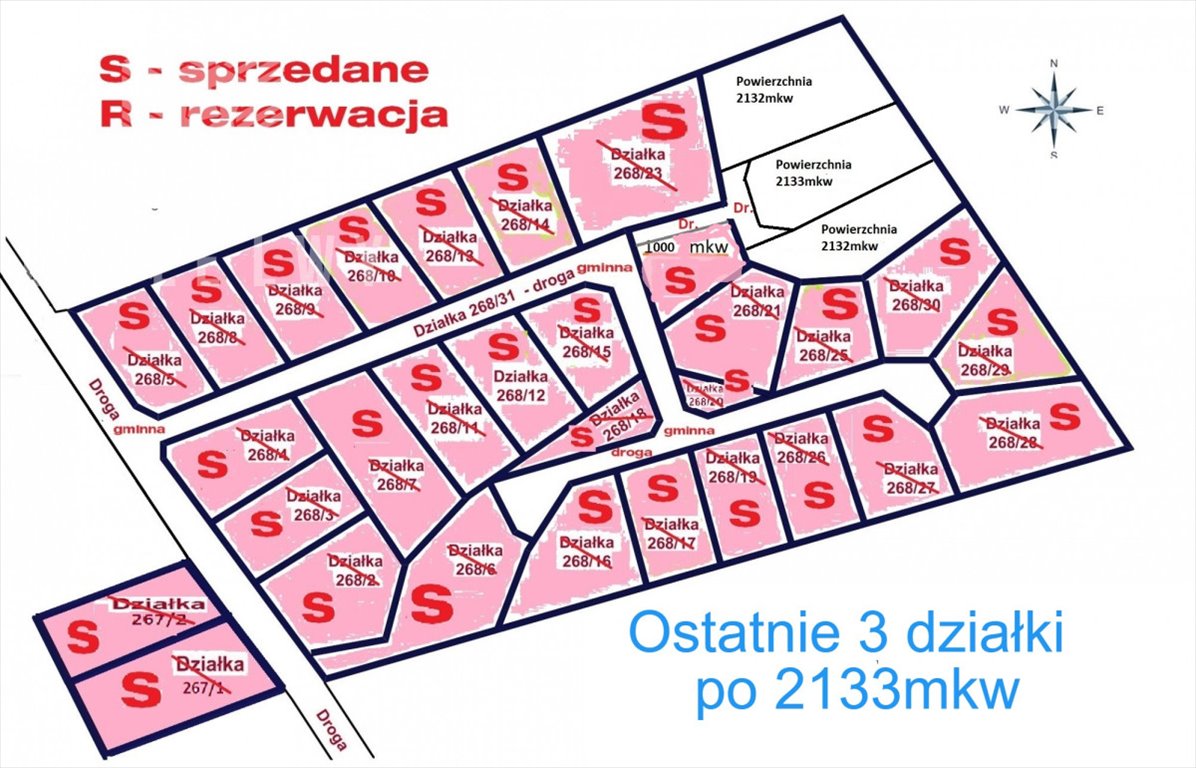 Działka pod lasem w Świętajnie, 2133 m², media w drodze Świętajno  2 133m2 Foto 1