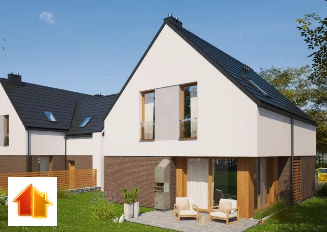 Nowoczesny dom bliźniak 145 m2 w Suszcu – stan surowy zamknięty Suszec, Skotnicza  145m2 Foto 1