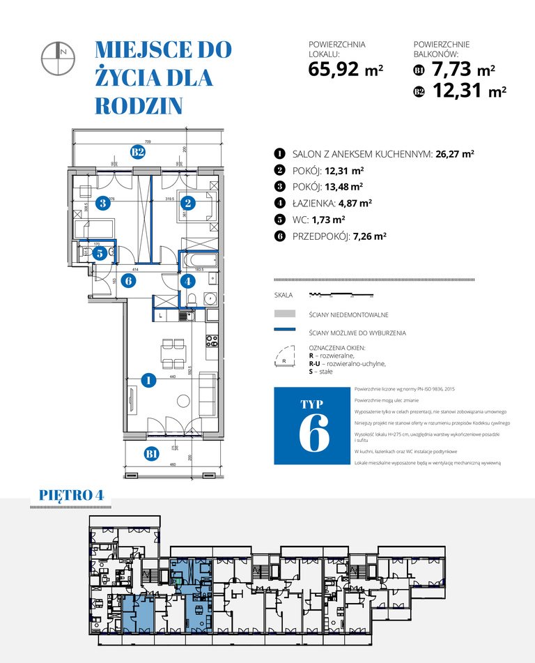 Mieszkanie trzypokojowe na sprzedaż Warszawa, Mokotów, Bobrowiecka  66m2 Foto 2